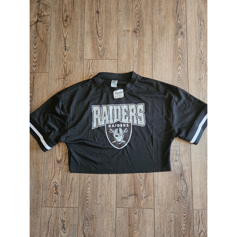 Las Vegas Raiders Gameday Couture crop top jersey Women's Size L
